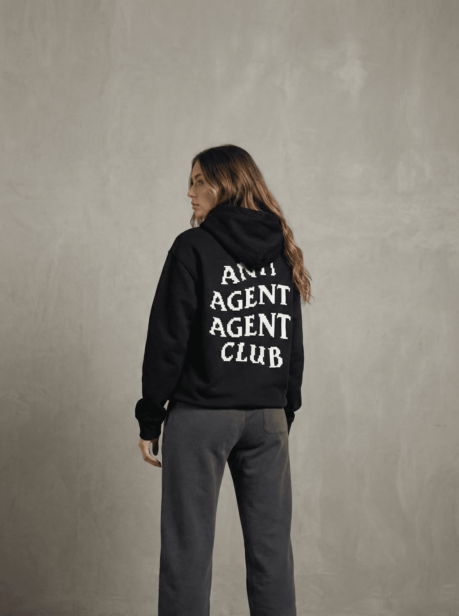 Anti Agent Agent Club hoodie ad