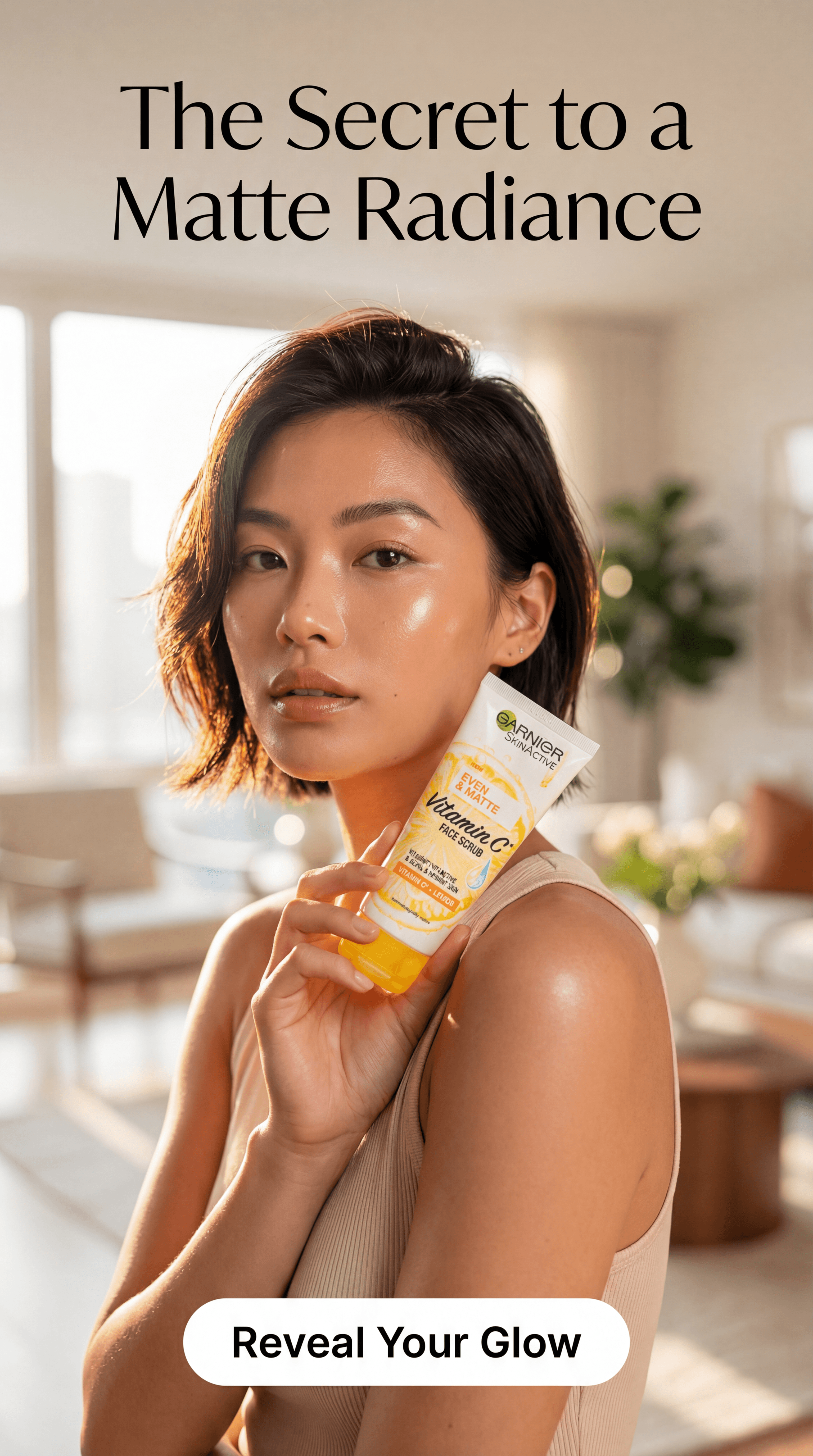 Garnier Vitamin C skincare ad